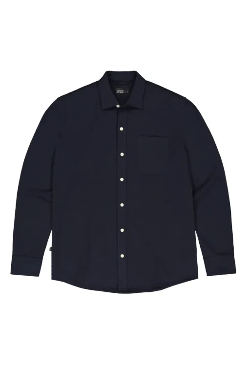 Butcher of Blue Designer|Overhemden^Heren overhemd lm casual blauw