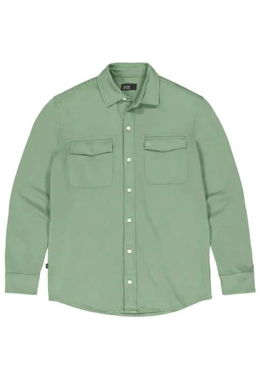 Butcher of Blue Designer|Overhemden^Heren overhemd lm casual groen