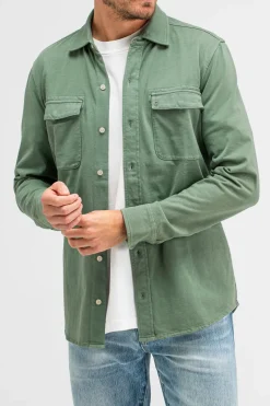 Butcher of Blue Designer|Overhemden^Heren overhemd lm casual groen
