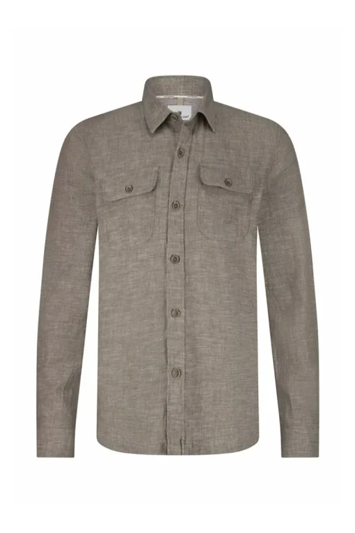 State of Art Designer|Overhemden^Heren overhemd lm casual bruin