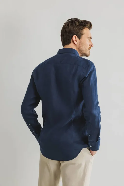 State of Art Designer|Overhemden^Heren overhemd lm casual blauw