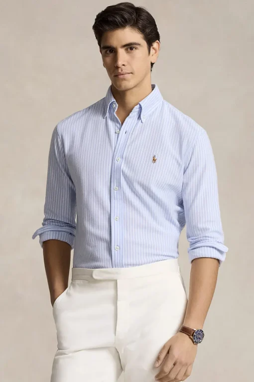 Polo Ralph Lauren Designer|Overhemden^Heren overhemd lm casual blauw