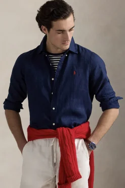 Polo Ralph Lauren Designer|Overhemden^Heren overhemd lm casual blauw