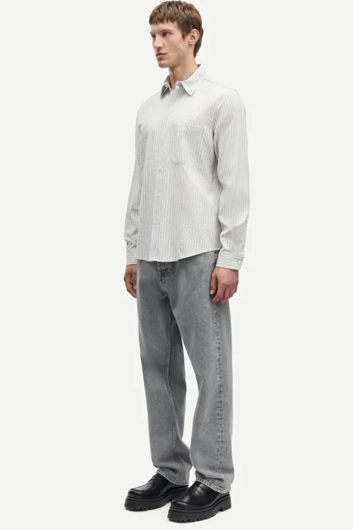 Samsøe Samsøe Designer|Overhemden^Heren overhemd lm casual bruin