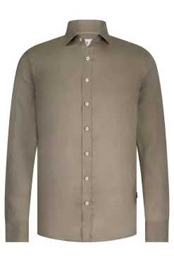 State of Art Designer|Overhemden^Heren overhemd lm casual bruin