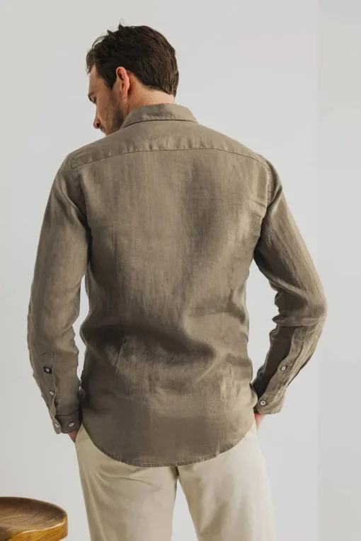 State of Art Designer|Overhemden^Heren overhemd lm casual bruin