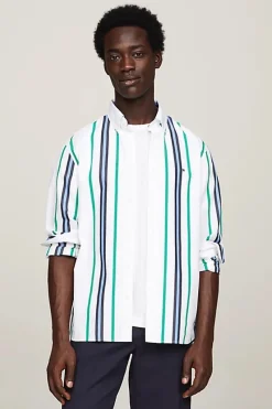 Tommy Hilfiger Outlet^Heren overhemd lm casual blauw