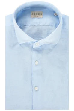 Xacus Luxury|Overhemden^Heren overhemd lm casual blauw