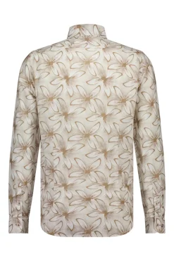 Blue Industry Outlet^Heren overhemd lm casual bruin