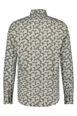 Blue Industry Outlet^Heren overhemd lm casual groen