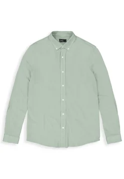 Butcher of Blue Outlet^Heren overhemd lm casual groen