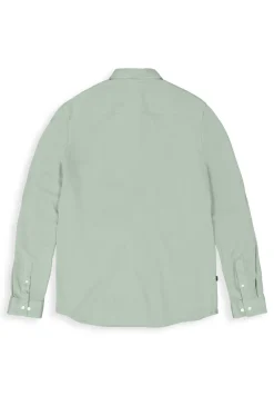Butcher of Blue Outlet^Heren overhemd lm casual groen