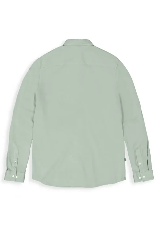 Butcher of Blue Outlet^Heren overhemd lm casual groen