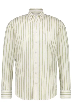 State of Art Outlet^Heren overhemd lm casual wit