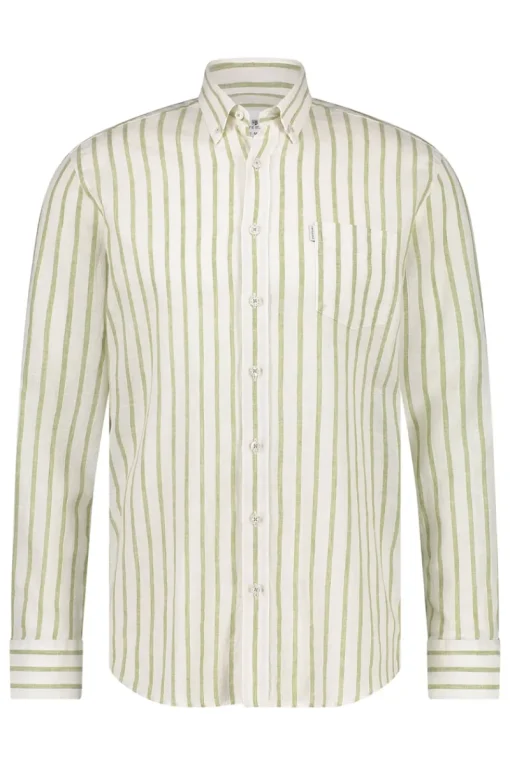 State of Art Outlet^Heren overhemd lm casual wit
