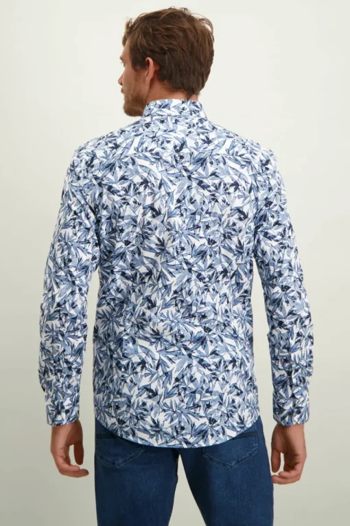 State of Art Outlet^Heren overhemd lm casual wit