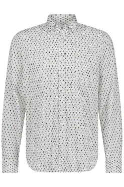 State of Art Outlet^Heren overhemd lm casual wit