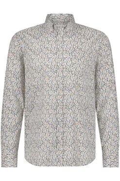 State of Art Outlet^Heren overhemd lm casual wit