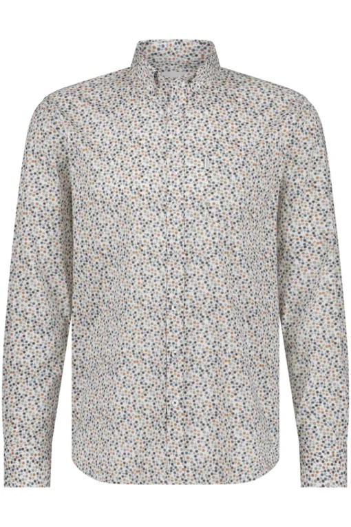 State of Art Outlet^Heren overhemd lm casual wit