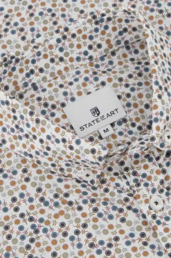 State of Art Outlet^Heren overhemd lm casual wit
