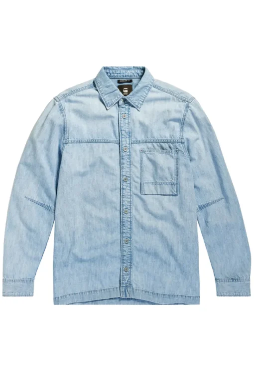 G-Star Outlet^Heren overhemd lm casual blauw