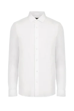 Emporio Armani Outlet^Heren overhemd lm casual wit
