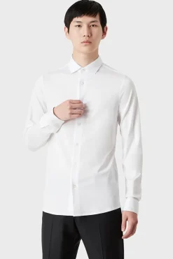 Emporio Armani Outlet^Heren overhemd lm casual wit