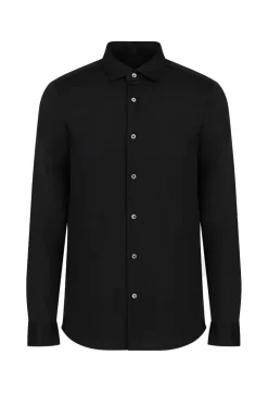 Emporio Armani Outlet^Heren overhemd lm casual zwart