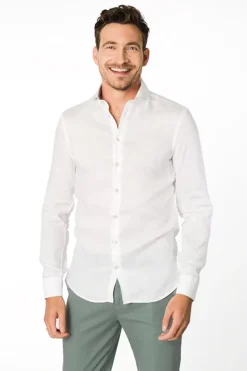 John Miller Modern Classics|Overhemden^Heren overhemd lm dressual wit