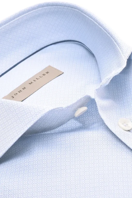 John Miller Modern Classics|Overhemden^Heren overhemd lm dressual blauw