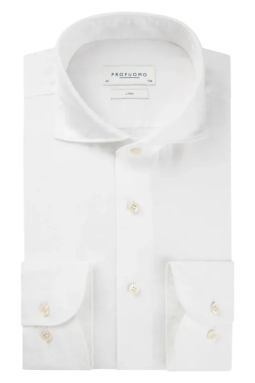 Profuomo Modern Classics|Overhemden^Heren overhemd lm dressual wit