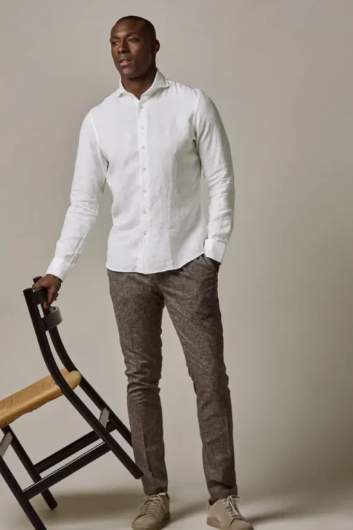 Profuomo Modern Classics|Overhemden^Heren overhemd lm dressual wit