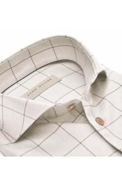 John Miller Modern Classics|Overhemden^Heren overhemd lm dressual bruin