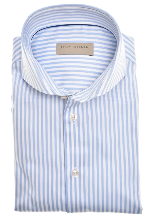 John Miller Modern Classics|Overhemden^Heren overhemd lm dressual blauw