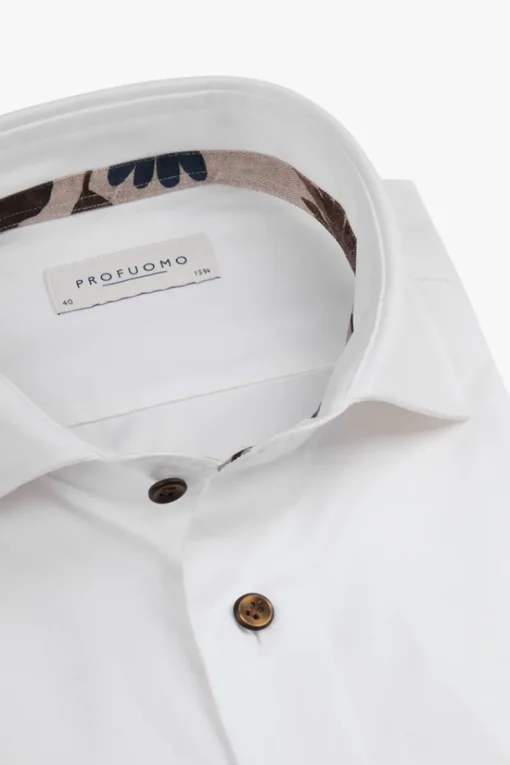 Profuomo Modern Classics|Overhemden^Heren overhemd lm dressual wit