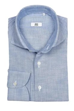 100 Hands Luxury|Overhemden^Heren overhemd lm dressual blauw