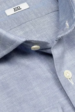 100 Hands Luxury|Overhemden^Heren overhemd lm dressual blauw