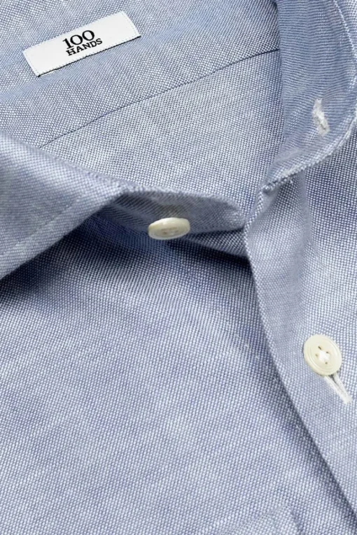 100 Hands Luxury|Overhemden^Heren overhemd lm dressual blauw