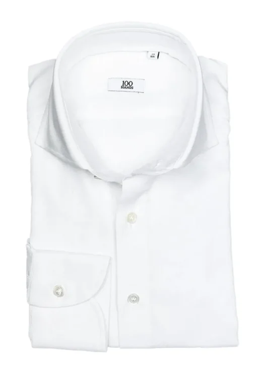 100 Hands Luxury|Overhemden^Heren overhemd lm dressual wit