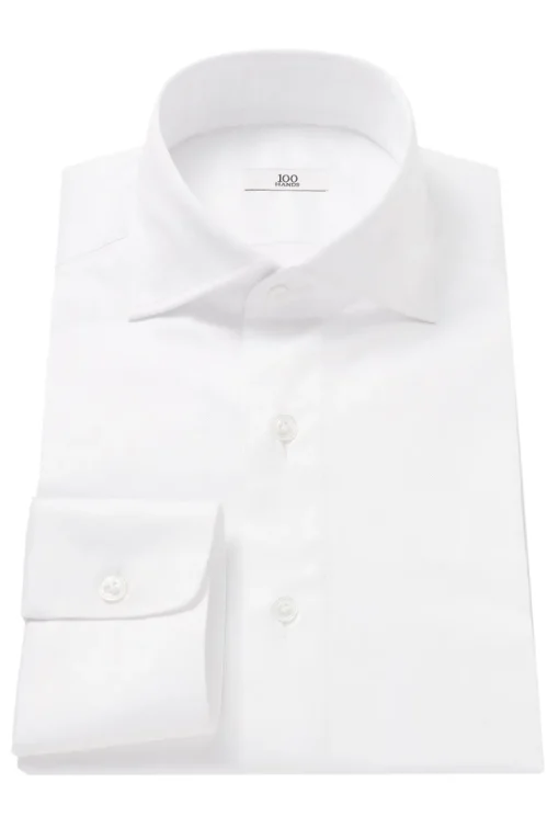 100 Hands Luxury|Overhemden^Heren overhemd lm dressual wit