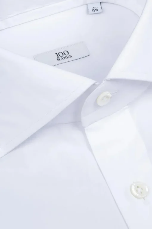100 Hands Luxury|Overhemden^Heren overhemd lm dressual wit