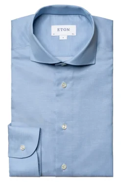 Eton Luxury|Overhemden^Heren overhemd lm dressual blauw