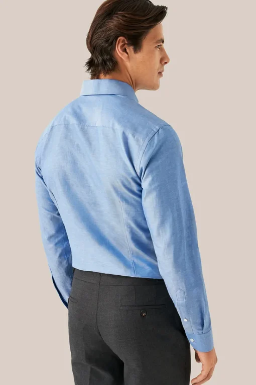 Eton Luxury|Overhemden^Heren overhemd lm dressual blauw