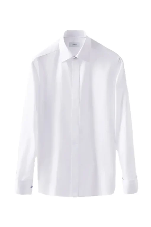Eton Luxury|Overhemden^Heren overhemd lm dressual wit