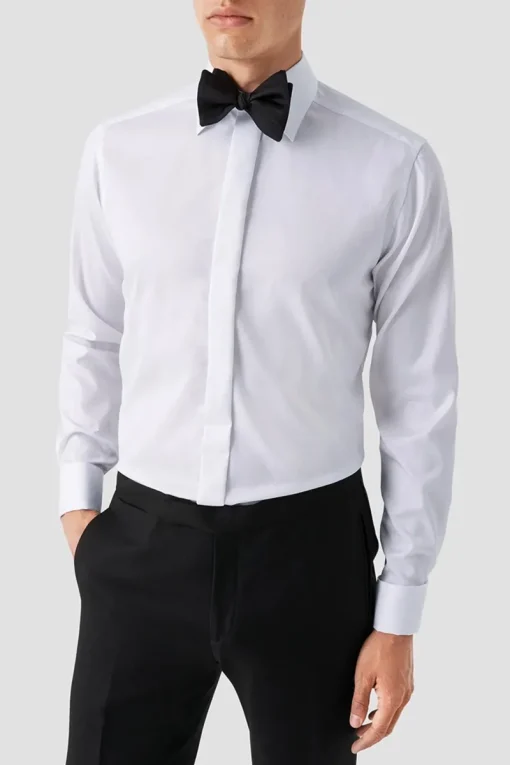 Eton Luxury|Overhemden^Heren overhemd lm dressual wit