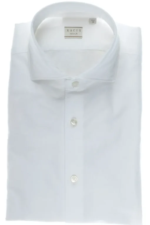 Xacus Luxury|Overhemden^Heren overhemd lm dressual wit