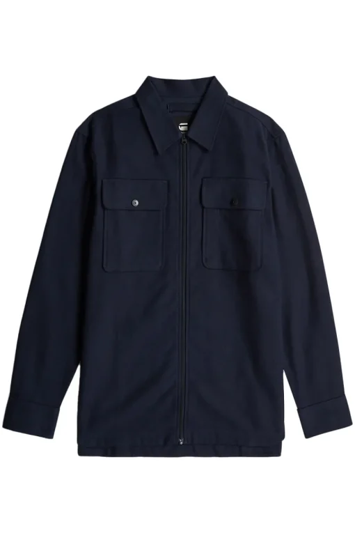 G-Star Jeans & Casuals|Overshirts^Heren overshirt blauw