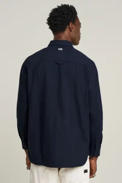 G-Star Jeans & Casuals|Overshirts^Heren overshirt blauw