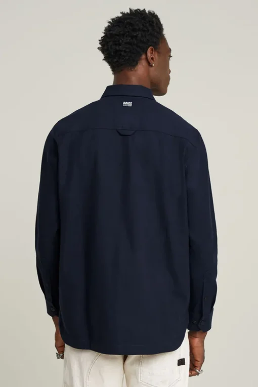 G-Star Jeans & Casuals|Overshirts^Heren overshirt blauw