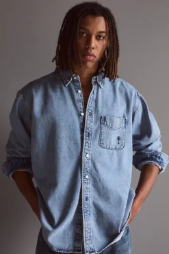 Tenue De Nimes Designer|Overshirts^Heren overshirt blauw